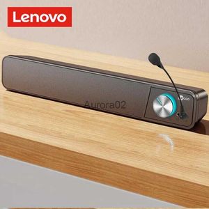 Datorhögtalare Lenovo Bluetooth -högtalare 360 ​​Surround Sound/Hifi Stereo Sound Quality med mikrofonstångshögtalare som används för TV -datorer YQ231103