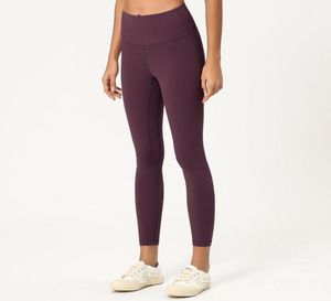 L003 Spodnie do jogi dla kobiet wysoce elastyczne elastyczne legginsy tkaniny lekkie nagie uczucie jogi spodnie fitness zużycie dam marki l7913310