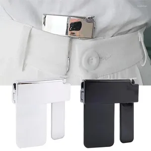 Belts Folding Shrink Clip Multi-Function Adjustment Buckle Metal Tighten Waistband Belt Clips Unisex Sewing Supplies