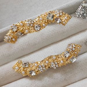 Tasarımcı Broş Marka Mektubu Pimler Broşlar Kadın Altın Kaplama Sier Bakır Kristal İnci Broşlar Takım Pin Düğün Partisi Jewerlry5