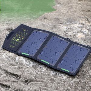 Freeshipping 5V10/18/21W Sunpower Carregador Solar Painel Solar À Prova D 'Água USB Dobrável Carregador Rápido Embutido Painel de Chip Inteligente Lidjr