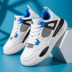 Sneakers dzieci białe trampki swobodne buty dla chłopców skóra wygodna wysokiej jakości sport sportów dla dzieci płaskie buty 230408