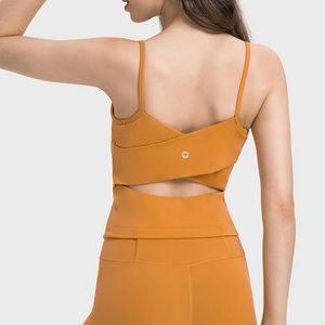 Intimo attivo l Canotta da allenamento Reggiseno da yoga Pezzo cavo Crossbeautiful Indietro Gilet sportivo Bretelle con pettorali Alta elasticità Modellante Abbigliamento fitness Lumeluck