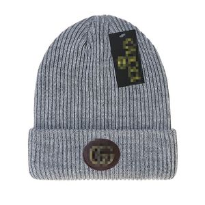 Novo designer chapéu de malha de lã canadense para senhoras gorro boné cashmere tecido quente chapéu para presente de aniversário masculino M-18