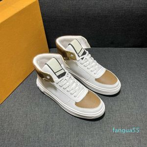 New Casual Shoes Mens White Black Mens Trainers High top fashionable Sneakers