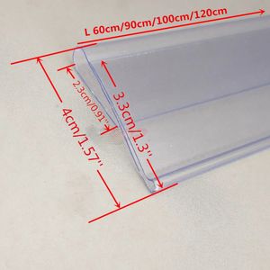 Kunststoff-PVC-Regaldatenstreifen vom Typ S N für Waren, Preisschilder, Schilder, Etiketten, Kartenhalter für Glasregale im Geschäft