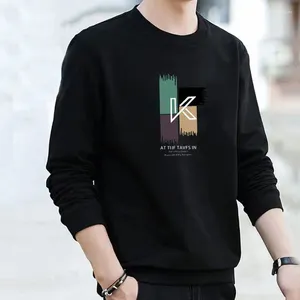 Men's T Shirts Fashion O-Neck All-match Printed Letter T-Shirt Men Clothing 2023 Autumn Oversized Casual Pullovers Tops Loose Korean Tee