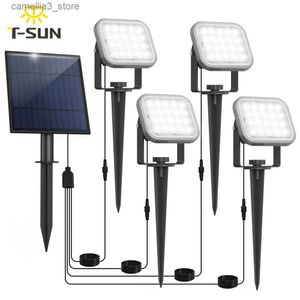 Güneş duvar ışıkları T-sun güneş enerjisi LED açık açık güneş lambası duvar lambası su geçirmez güneş bahçe ışık açık güneş ışığı bahçe dekor peyzaj ışığı q231109