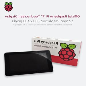 Zintegrowane obwody Oryginalne oficjalne Raspberry Pi 7 -calowe TFT LCD Touch Screen Monitor Wyświetlacz 800*480 Stander Kit Qillp