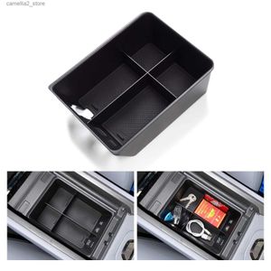 Bilarrangörscenter Console Armrest Storage Box för Zeekr 001 Car Tray Stowing Tidying Organizer Accessories Black Q231109