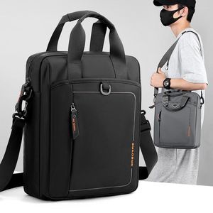 Torby na świeżym powietrzu męskie torba na pojedyncze ramię Laptop Laptop Męska moda Prosta ukośna dokument torby