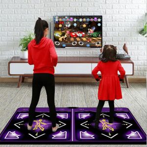 Dansmattor Dubbel Användardansmattor som inte slipar Dance Step Pads Yoga Mat Sense Game English Menu för PC TV 2 Remote Controller Sporttillbehör 231108