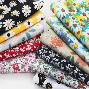 Tyg Liberty Fabric Poplin Floral Pure Cotton Daisy Tyg Pastoral Sying Accessories DIY Handgjorda med en halv meter YQ231109