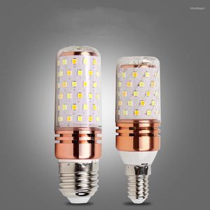 LED Mısır Ampul Işık E14 Avize Mum E27 LAMP 2835SMD AC220V Sıcak Beyaz 3000K Serin 6500K Doğa 4000k