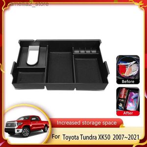Organizador de carro Caixa de armazenamento de carro para Toyota Tundra XK50 Accesorios 2007 ~ 2021 2015 2016 2020 Caixa de armazenamento de assento de apoio de braço central Acessórios organizadores Q231109