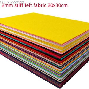 Tkanina sztywna rzemieślnicza Filc Filc Fel Felts o grubości 2 mm z 20 kolorami do wyboru 20*30 cm dla macie do dekoracji domowej materiały zabawek YQ231109