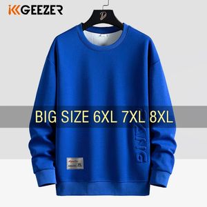 Mens Hoodies Sweatshirts Men Cotton Autumn Overized 6xl 7xl 8xl Plus Size Long Sleeve Oneck Pullovers Streetwear Fashion Sportwear Winter 231109