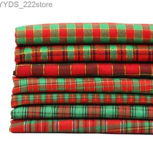 Materiał 50*145 cm Poliestrowa Tkanina Plaid Tkanina do świątecznych obrusów Zabawki DIY Rzemiosło Buty Make Dcorative Fabrics YQ231109