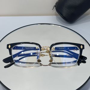 Retro-Chr-Designer-Rahmen für Männer und Frauen, Sonnenbrillenrahmen, Punk-Design, halbrandlos, Symble-Brillen, maßgeschneiderte verschreibungspflichtige Damen-Herren-Sonnenbrille, schlichte EMI-Beschichtung