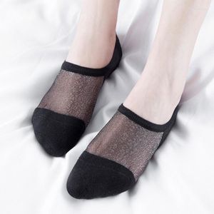 Women Socks Summer Invisible Slippers 2023 Fashion Patchwork No Show Comfort Breathable Non-slip Thin Women's