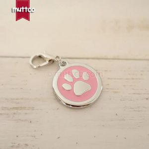 ペットの30mm Pawプリント犬IDタグ