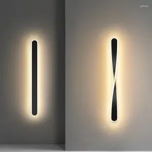 Vägglampa nordiskt led för sovrummet sovrum vardagsrum trappor modern spiral sconce hem dekoration belysning fixtur luster