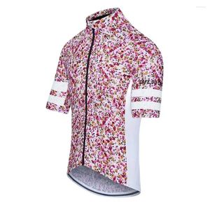 Racing Jackets Cafe Cycliste 2023 Mannen Zomer Korte Mouw Fietsen Jersey Fiets Road Mtb Shirt Outdoor Sport Hombre