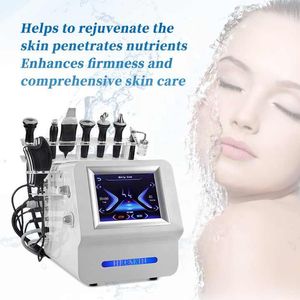 Massage Salon Verwenden Sie 8 in 1 Hydrodermabrasion Blasenreinigung Haut Feuchtigkeitsspendender Wäscher Ultraschall Face Life Peeling Kalthammer Rötung Schwellung Entferner