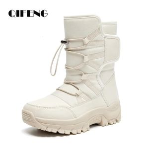 Boots Winter Women Boots Warm Sneakers Trendy Black Ankle Boots Waterproof Snow Boots Female Warm Fur Fashion Outdoor Boots Platform 231108