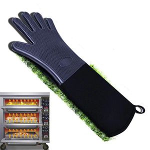 Ugnsmittor hushåll bbq ugn handskar värmebeständiga handskar silikon bakning ugnsmittor grillhem värme lnsulation mikrovågshandskar Mittar 231109