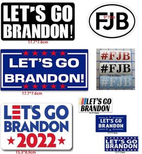 100pcsset 3x7 inch Lets Go Brandon 2024 Cartoon Biden I DID That Waterproof Decals Stickers For Luggage Diy Laptop Case Decorativ2485676