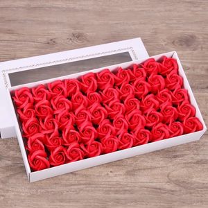 Rose Soaps Flower Packed Wedding Supplies Gifts Event Party Favor Toilet soap Scented fake soap accessories