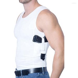 Kurtki myśliwskie Tactical ukryty pistolet z czołgiem T-shirt T-shirt męski odzież kamizelka bez rękawów