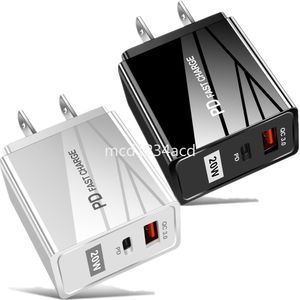 Hızlı Şarj 3.0 20W Tip C PD Şarj Cihazı Taşınabilir Güç Adaptörü AB iPhone 11 için US Fişi 13 12 14 15 PRO Max Samsung HTC M1 Kutulu