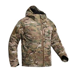 Piumino da uomo Parka M65 Giacca tattica militare Giacca a vento impermeabile da uomo Uniforme militare Felpe con cappuccio Multi tasche Cappotto invernale Parka per uomo 231108