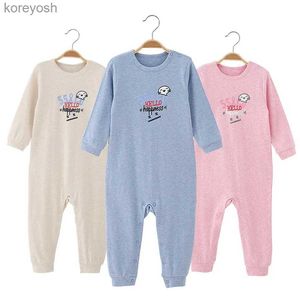 Pijamalar erkek bebek kız pamuk süren çocuklar çocuk tulumlar toddler toddler tek parça pijama sonbahar bahar pijama uzun kollu ev aşınma 24m-5tl231109