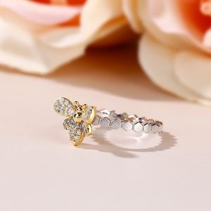 Commercio estero Nuovo anello carino con diamanti Anello socialista personalizzato Anello chiuso Gioielli femminili