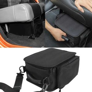 Car Organizer for Jeep Wrangler JL JK Gladiator JT 2007-2023 Back Seat Organizer Pocket Under Seat Storage Bag Car Interior Accessories Black Q231109