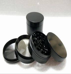 quality herb grinders 4 piece black chrome red colors grinders for herbs whole with Pollen Scraper 6935243