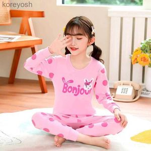 Pyjamas Kids Pyjamas Christmas Sleepwear For Boys Girls Cotton Set Autumn Winter Nightwear Children's Home Clothes Pyjamas Tvådelar Setl231108