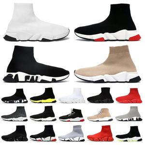 Trener prędkości Balencaigaitys 3.0 Sock Buty Men 2.0 Sneakers1.0 Outdoor Walkle But But Buty Buty rozrywki moda luksusowe buty beżowe zielone światło graffiti vc95