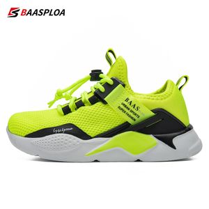 Sneakers Baasploa Spring Kids Sport Buty Mesh oddychające buty do biegania dla chłopców lekkie dziewczęta swobodne trampki bez poślizgu na zewnątrz 230410