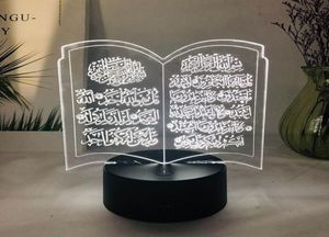 15 Stil Yaratıcı 3D Ramazan Akrilik Gece Işık Eid Mübarek LED masa masası lambası dekor 2202159470768