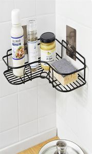 Badrumshylla Köksarrangör Shees Corner Frame Iron Shower Caddy Storage Rack Shampo Holder For Badrumstillbehör7752150