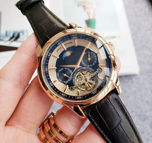 Handledsklockor för män 2023 Nya herrklockor 45mm automatisk mekanik Movment Watchs Top Luxury Brand Clock Men mode läderband