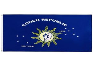 Conch Republic Flag 90x150cm 3x5 Country National Flags Conch Made of Polyester Fabric2638574