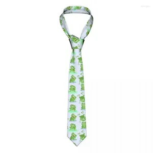 Yay bağları sevimli kurbağa kravatları unisex polyester 8 cm hayvan boyun kravat Erkek gündelik klasik takım elbise aksesuarları cravat cosplay sahne