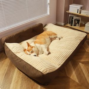 犬小屋ペン犬毛布ベッドペット猫暖かい眠っている居心地の巣マット中程度