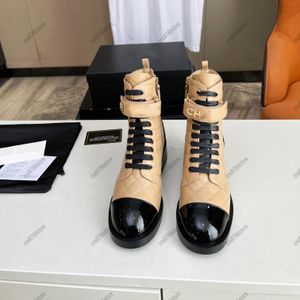 Designerskie kobiety buty kostki martin buty wysokiej jakości w kratę buty botki koronkowe zamek je jesień zimowe wakacje czarno-białe buty mody