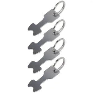 Dekorativa figurer 4 PCS Cart Token Trolley Remover Pendant Key Chain Rings Metal Keychain Shopping Tokens Opener Small Livsmedelsbutik